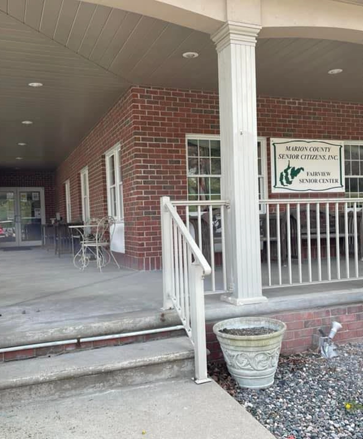 The entryway to the Fairview Senior Center
